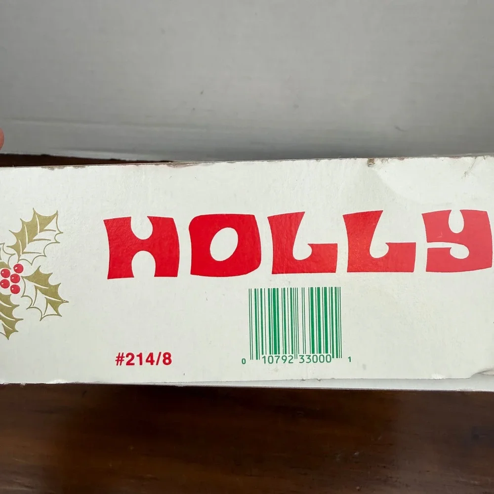 Holly vintage glass
